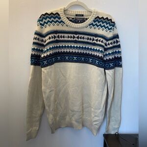 American Eagle cream knit sweater, size M